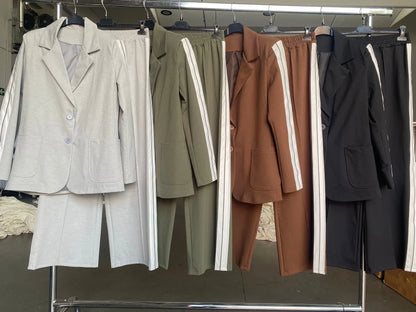 Chaqueta de traje + pantalones a juego de regalo para mujer 🎁