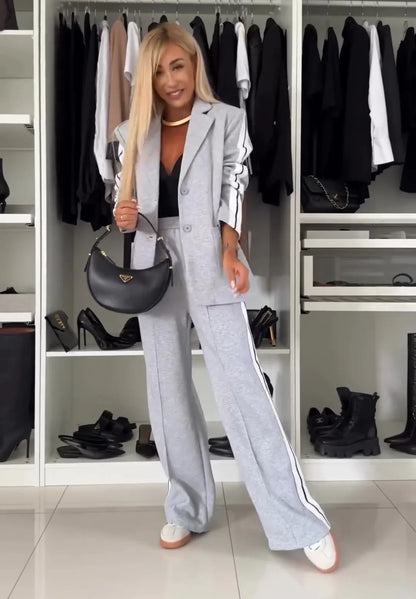 Chaqueta de traje + pantalones a juego de regalo para mujer 🎁
