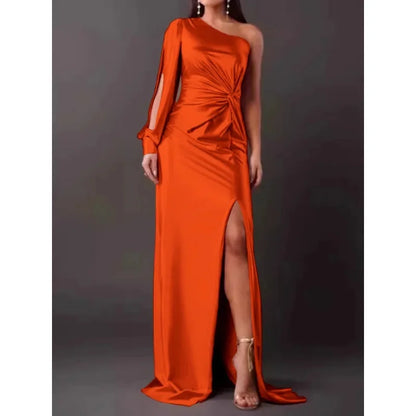 Asymmetrical Evening Dress 
