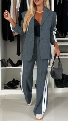 Chaqueta de traje + pantalones a juego de regalo para mujer 🎁